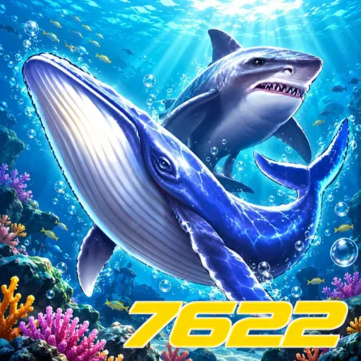 7622 — ilustração de uma baleia no oceano