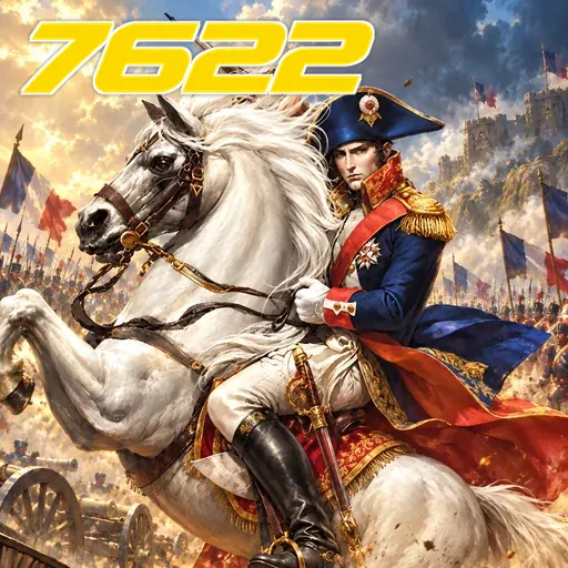 7622 — ilustração de um cavaleiro em um cavalo branco