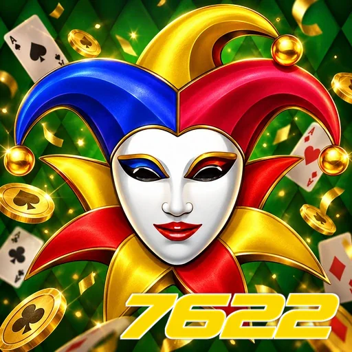 7622 — ilustração de uma máscara de coringa colorida