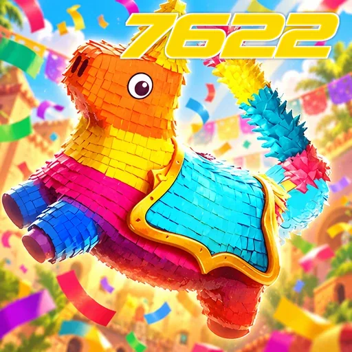 7622 — ilustração de uma piñata colorida