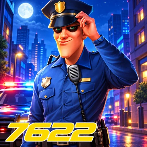 7622 — ilustração de um policial em uma cidade